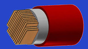 The high-temperature superconductor HTS CroCo enables energy-efficient energy transport for future technologies. (Figure: ITEP, KIT) The high-temperature superconductor HTS CroCo enables energy-efficient energy transport for future technologies. (Figure: ITEP, KIT)