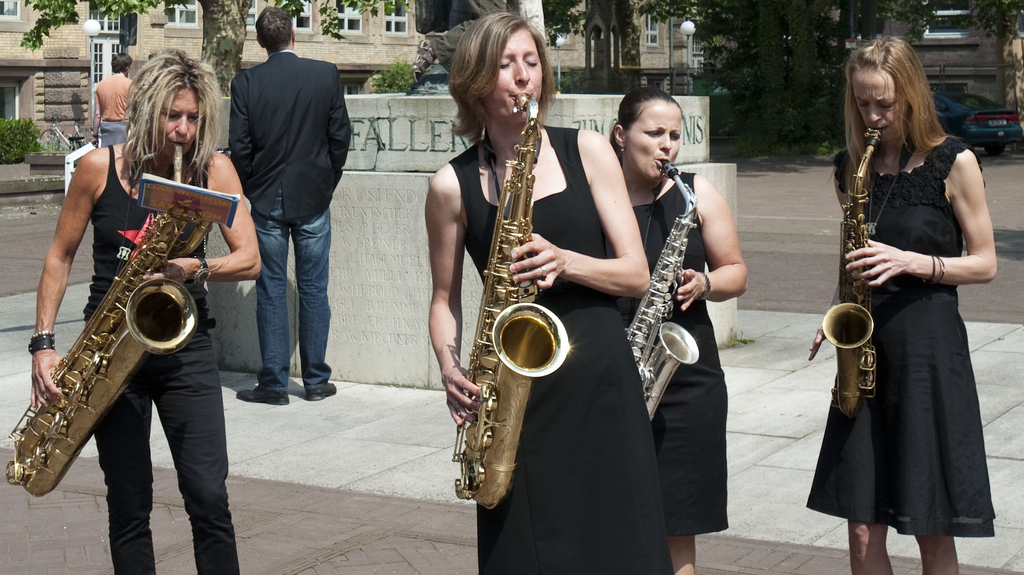 Saxophon-Spielerinnen