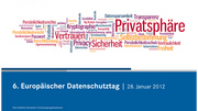 Plakataktion zum 6. Europäischen Datenschutztag am 28. Januar 2012
