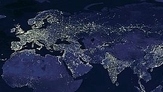 Lichternetz über Europa (Foto: NASA)