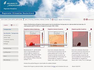Der Regionale Klimaatlas Deutschland der Helmholtz-Gemeinschaft ist online: www.regionaler-klimaatlas.de (Foto: Karlsruher Institut für Technologie)