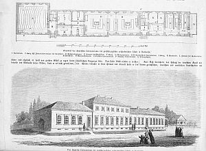 Aufschwung: Mit dem Bau des Chemischen Labors 1851 stieg Karlsruhe in die erste Reihe der deutschen Universitätschemie auf. (Foto: KIT-Archiv) 