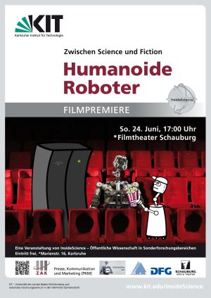 Roboter im Kinosaal: Plakat zur Filmpremiere von InsideScience (Quelle: InsideScience)