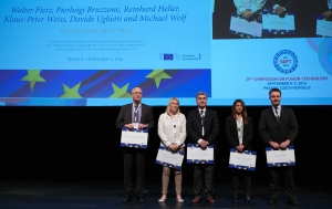 Die Preisträger des SOFT Innovation Prize 2016 (v.l.n.r.): Walter Fietz, Karine Liger, Silvano Tosti, Alessia Santucci and Jonathan Naish