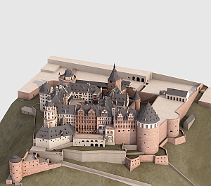 Der gewaltige Schlosskomplex nimmt drei Gigabyte Speicherplatz ein. (Bild: KIT)