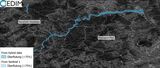 Estimated flooded area (> 75% of the area affected) in the district of Ahrweiler and in particular along River Ahr. (Figure: Andreas Schäfer, CEDIM/KIT) 
