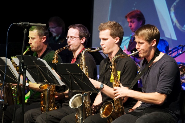 20121015-CN-01-010.JPG - Erstsemesterbegrüßung am Freitag, 12.Oktober 2012, im Kongresszentrum Karlsruhe, musikalische Einlage durch die KIT-Big-Band