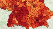Currently, Risklayer counts 32,024 cases of corona infections in Germany (as of March 24, 2020). (Picture: James Daniell, KIT/Risklayer) Currently, Risklayer counts 32,024 cases of corona infections in Germany (as of March 24, 2020). (Picture: James Daniell, KIT/Risklayer)