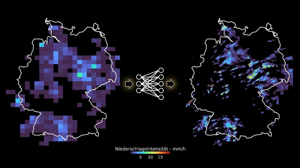 High-resolution Precipitation Maps Using AI 