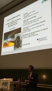 Carl Benz Lecture 2015 zum Thema 'Vernetztes Fahren' 