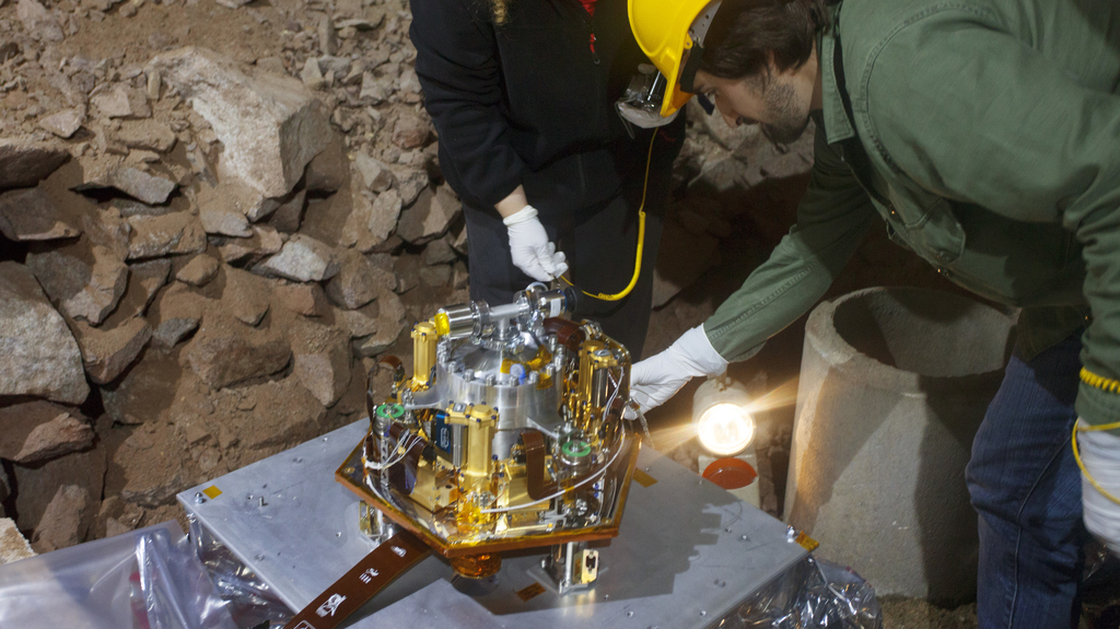 Seismograph SEIS am BFO (Foto: Björn Oldsen)