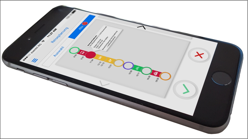  Persönliche Mobilitätsassistenz-App (Bild: Projekt BiE)