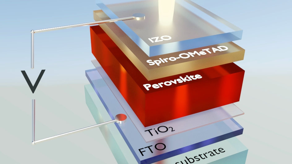 Perovskit solar cells convert a high proportion of the incident light directly into usable electricity. (Image: Fabian Ruf/Scilight)