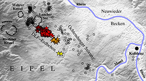 Erdbebentätigkeit am Laacher See (Abbildung: Hensch et al.)