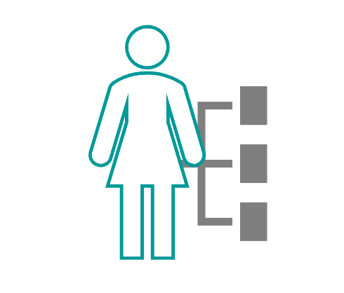 Icon for female heads of business units