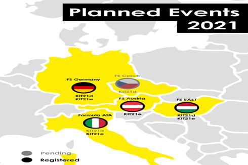 Erfolgreiche Eventregistrierung von KA-RaceIng in 2021 