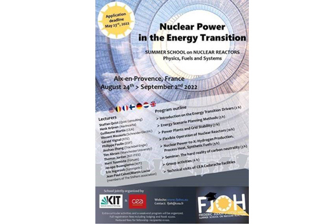 Summer School "Nuclear Power in the Energy Transition" 