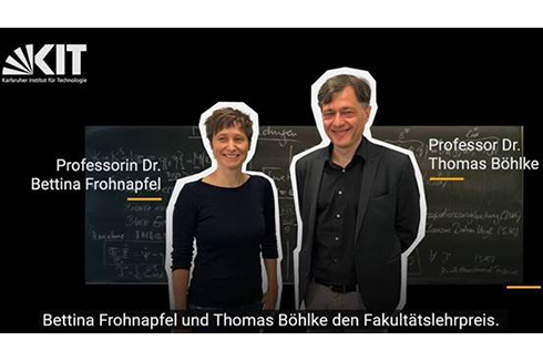 Fakultätslehrpreis für Maschinenbau für Prof. Frohnapfel und Prof. Böhlke