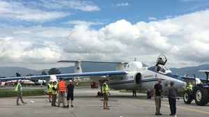 Mit dem Höhenflugzeug Geophysica geht es für das Forscherteam in die „obersten Stockwerke“ des Monsuns (Foto: Christof Piesch, KIT)