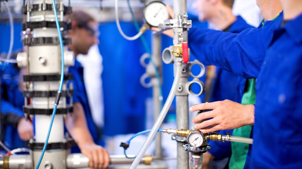 Prozesskette für Synthese der Basis-Chemikalie Methanol (Foto: TVT/ TU Kaiserslautern)