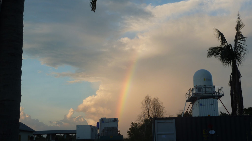 Gewitterwolken über Savé
