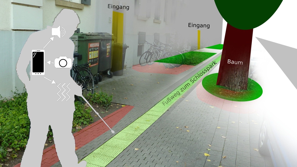 Grafik elektronisches Navigationssystem