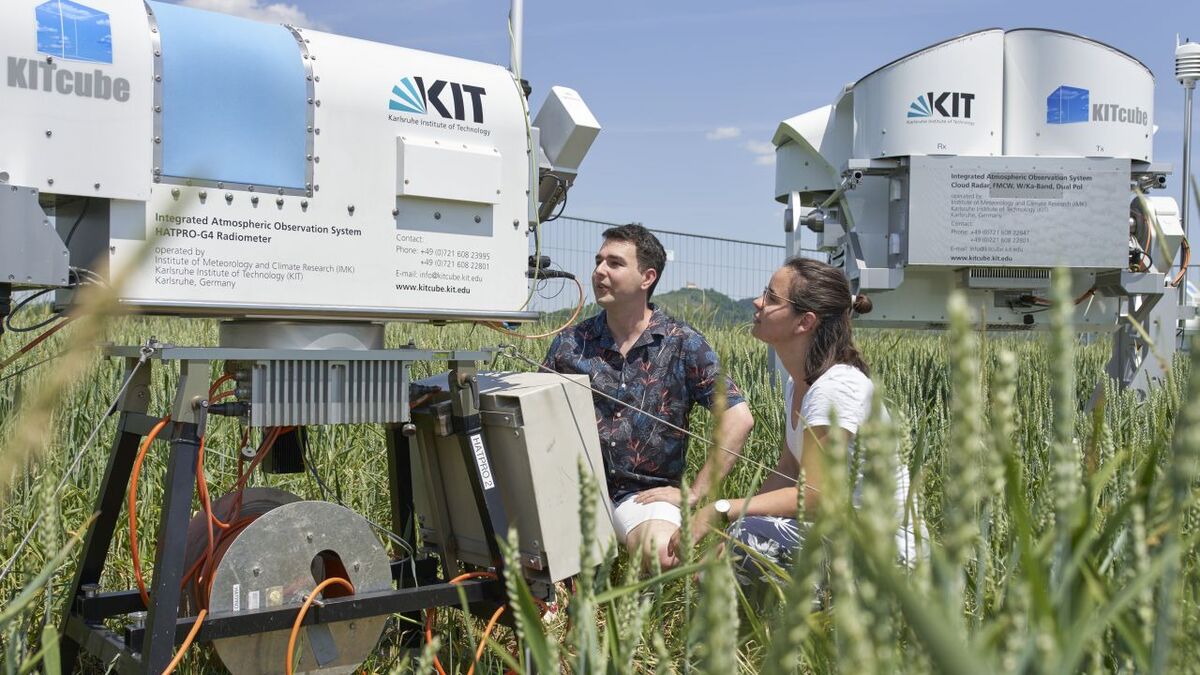 Messkampagne mit einer hydro-meteorologischen Messstation des KIT zur Untersuchung von Extremwetterereignissen in Süddeutschland