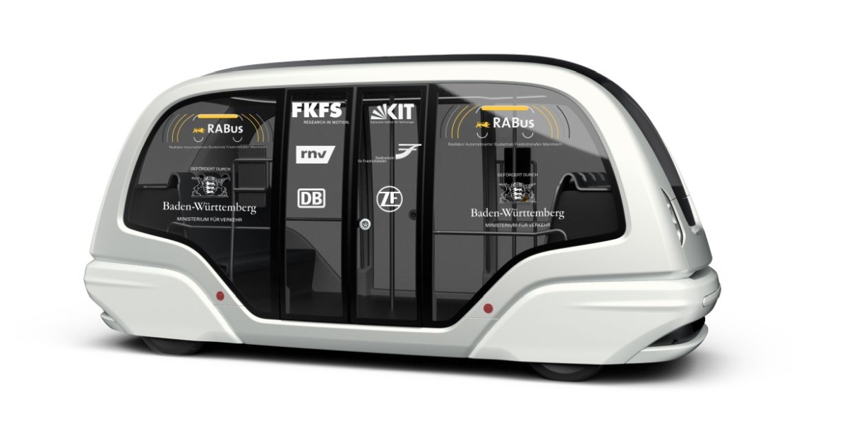 3D graphic of a minibus without driver's cabin.