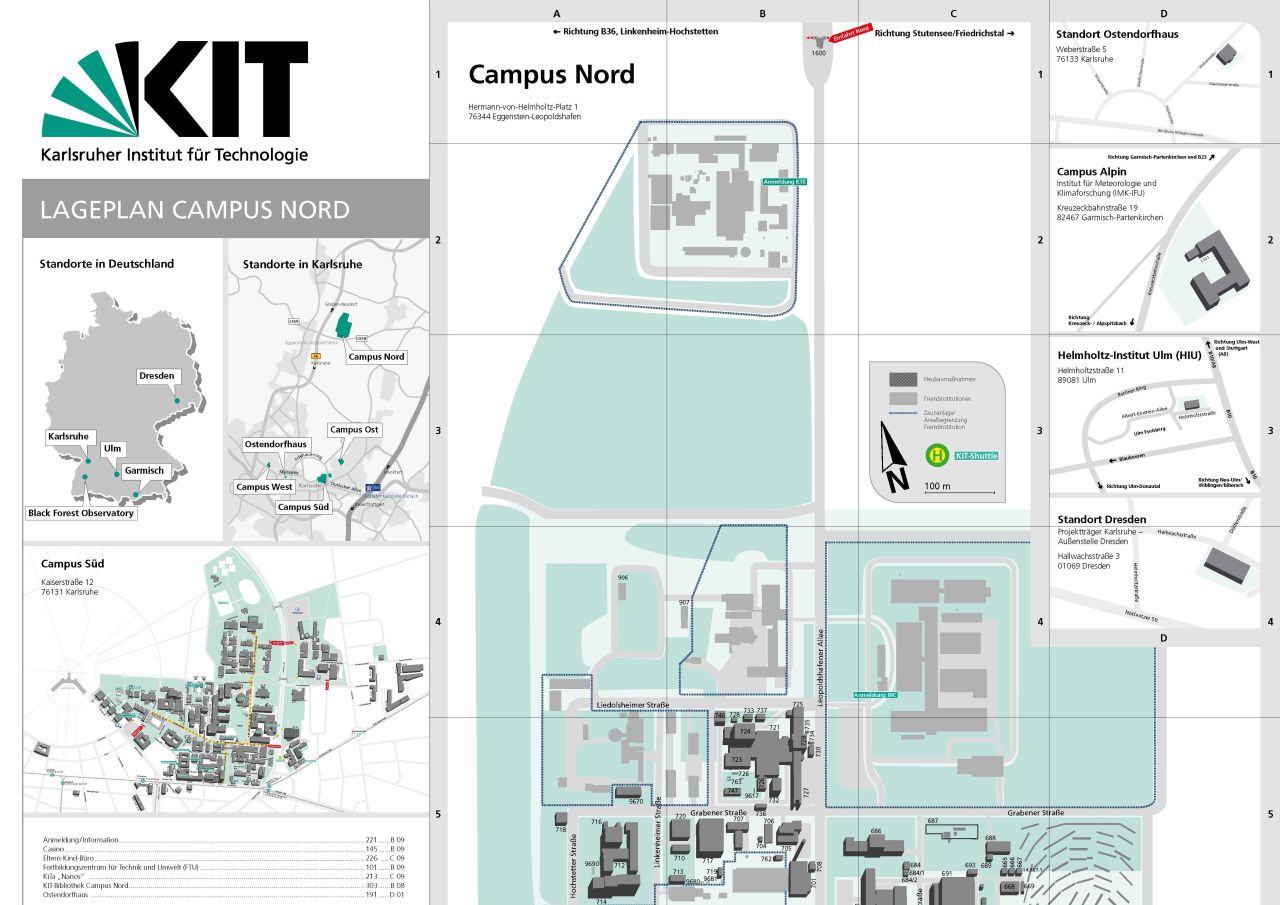 Lageplan Campus Nord