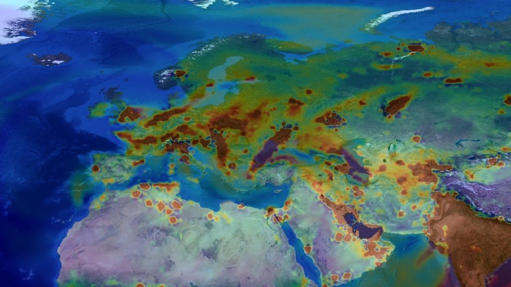 Using a model, the scientists can simulate the distribution of methane on the ground. (Picture: Christian Scharun, KIT)