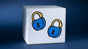 IT security icon (Photo: Laila Tkotz, KIT)