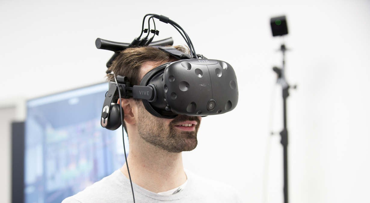 Demonstration eines Virtual Reality-Projekts