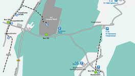 Übersicht Park and Ride-Möglichkeiten (Grafik: KIT)
