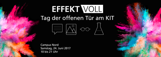 Tag der offenen Tür des KIT am 24. Juni 2017 von 10 bis 21 Uhr am Campus-Nord, Eggenstein-Leopoldshafen (Grafik: KIT)