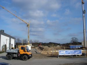 Blick auf die Baustelle auf dem Gelände der Mackensen-Kaserne (Foto: Michael Frey)