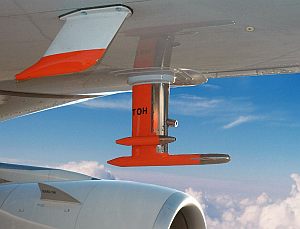 Durch das Einlass-System wird die Luft dem Forschungslabor CARIBIC zugeführt. (Foto: Lufthansa)