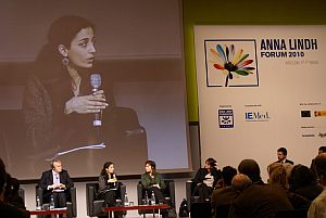 Experten der Anna-Lindh-Stiftung debattieren über  interkulturelle Ansichten in  der Euro-Mediterranen Region. (Foto: Farah Lenser) 