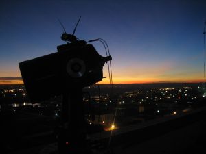 Teleskop für ein bodengestütztes Spektrometer. Ziel ist die Fernerkundung  von Treibhausgasen (Foto: Sebastian Kreycy)