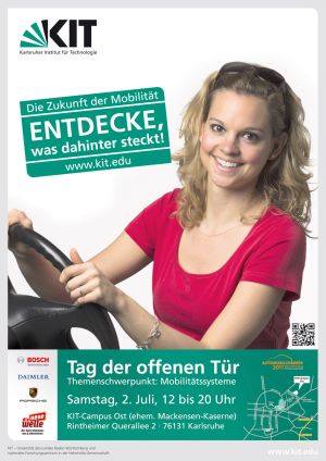 KIT in Bewegung: Der Tag der offenen Tür dreht sich  dieses Jahr rund um die Mobilität. (Bild: KIT)