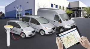 eMobility Services erlauben es, einen Fuhrpark mit Elektroautos verschiedener Hersteller zu betreiben. (Quelle: Bosch Software Innovations)