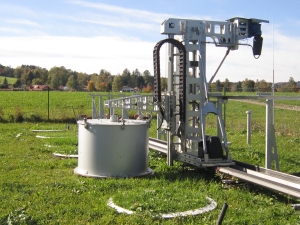 Measurement robot: This device operated by KIT automatically measures the soil’s nitrous oxide emissions. (Photo: Dr. Eugenio Diaz-Pines)