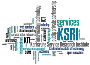 Dienstleistungen – oder: Services – stehen im Mittelpunkt von Forschung und Lehre am KSRI (Grafik: KSRI)