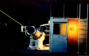 Mit Laser-Radar-Messungen (Lidar) untersuchen die Wissenschaftler die Auswirkungen vulkanischer Partikel. (Foto: IMK-IFU) 