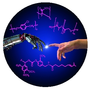 Die Kommunikation zwischen Maschine und Mensch – ein faszinierendes Gebiet zwischen Chemie, Biomedizin und Ingenieurwissenschaften. (Abbildung: KIT/S. Giselbrecht, R. Meyer, B. Rapp) 