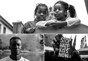 What made them come to Karlsruhe? Together with refugees from all over the world, KIT students tell their stories in texts and pictures. (Photos at the top and bottom right: Lisa Hess; bottom left: Kilian Schürger)