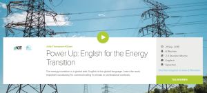 Language proficiency for the transformation of the energy system with the English MOOC of ZML (Photo: https://iversity.org/de/courses/power-up-english-for-the-energy-transition) 