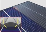 Solarzellen mit und ohne Tarnkappen-Beschichtung
