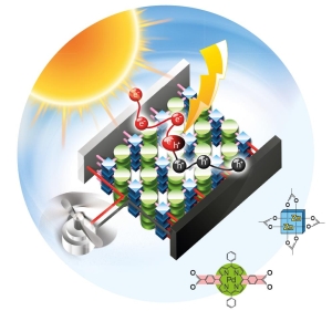 Organische Solarzellen aus metall-organischen Gerüstverbindungen können mit hoher Effizienz Ladungsträger erzeugen. (Bild Wöll/KIT)