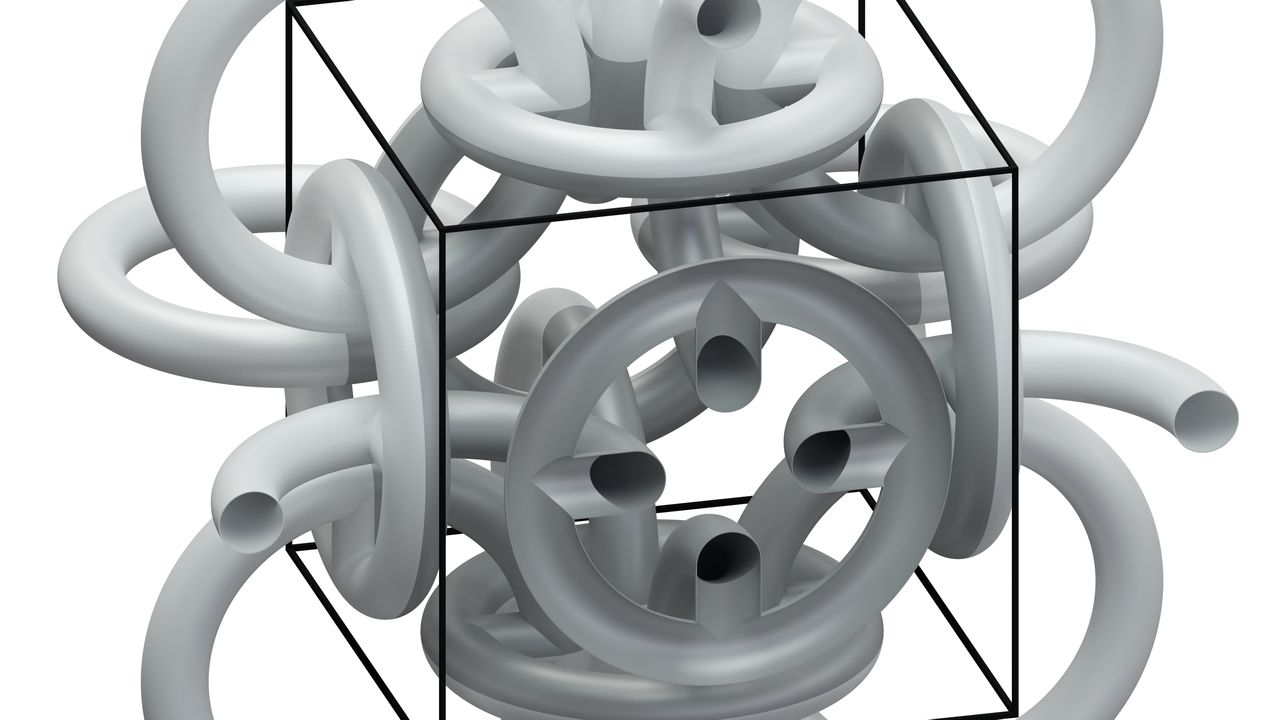 Die Ringstruktur des Metamaterials wurde von Kettenhemden aus der Ritterzeit inspiriert. (Bild: KIT)