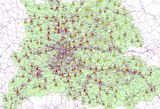 Die täglichen Ladevorgänge von Elektrofahrzeugen ortsaufgelöst prognostiziert das Planungsinstrument für den Ausbau der Ladeinfrastruktur in der Region Stuttgart. (Grafik: KIT)